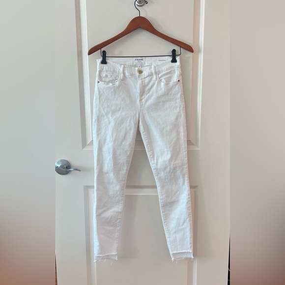Frame Denim Denim - FRAME Le Skinny De Jeanne Jean White Women's Size 27